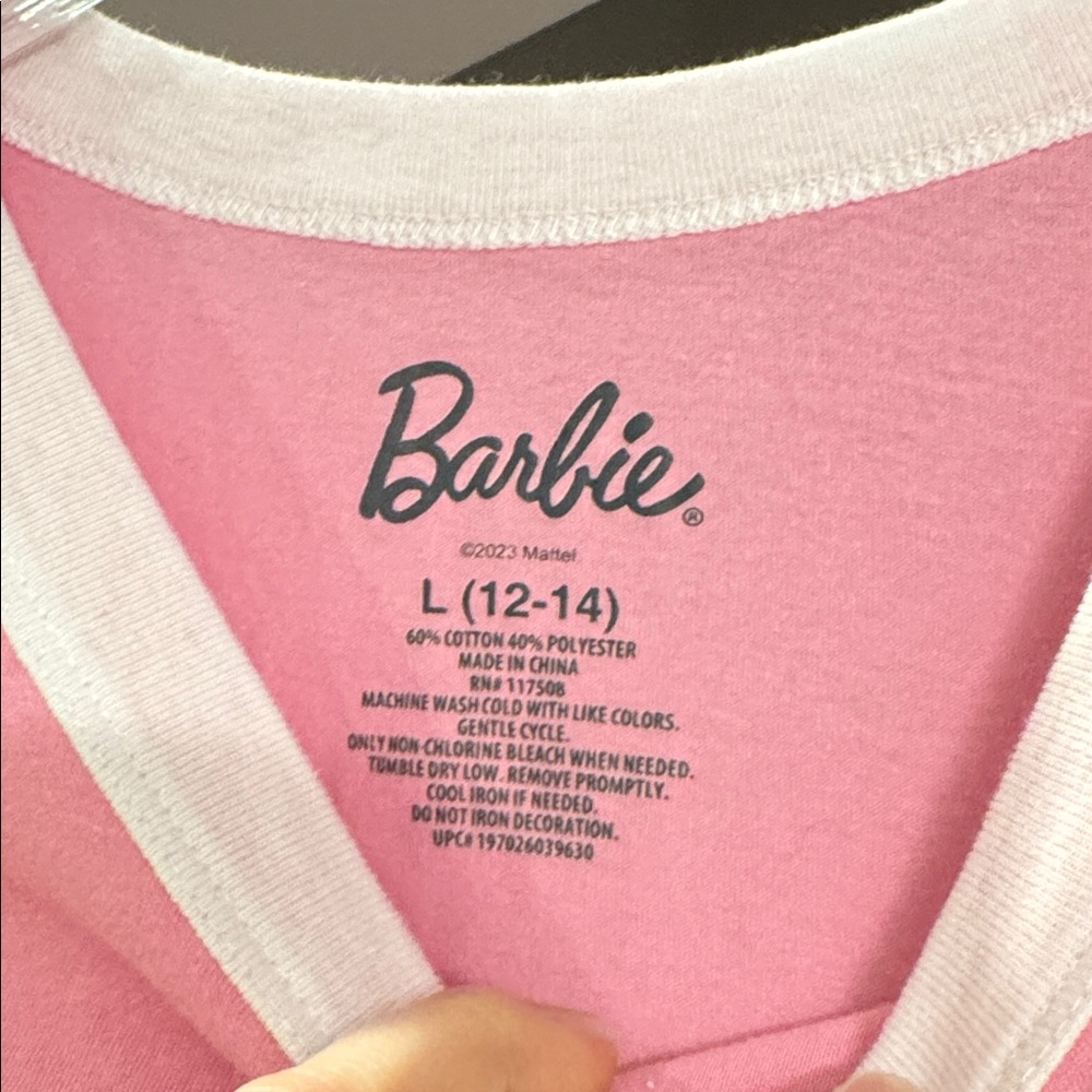 Vintage Girly Barbie Pink T-Shirt with Diverse Doll Faces - Picture 2 of 4